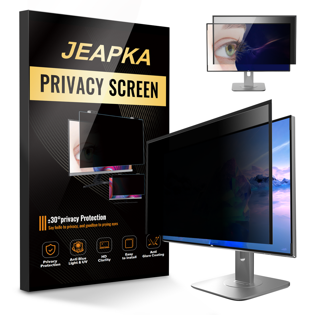 JEAPKA Brand's Innovative Product: The Tri-Side Magnetic Adhesive Privacy Screen, Protecting Your Privacy!