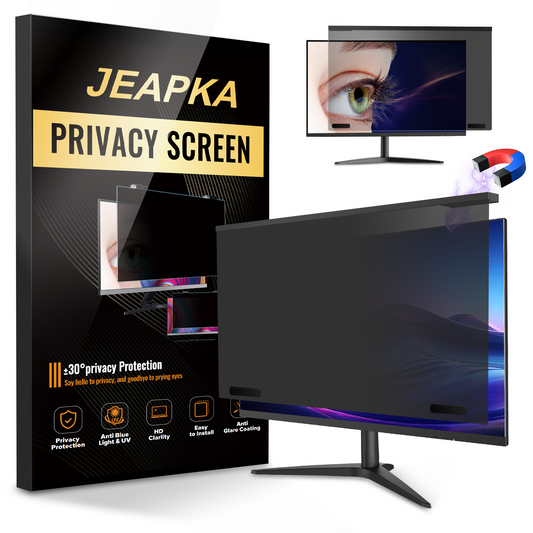 【New Release】JEAPKA Aluminum Suspension Frame Privacy Screen Filter with Magnetic Functionality - Protect Your Digital Life in Style